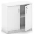 Policová skříň Kancelářská skříň Mirelli A+ otevírací 80 x 40 x 80 cm bílá