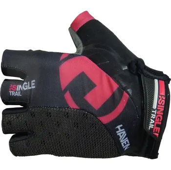 Cyklistické rukavice Rukavice HAVEN Singletrail short black/pink - L