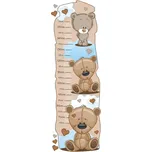 Metr na stěnu 135 x 45 cm medvídci