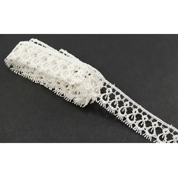 Vzdušná krajka - smetanová - šířka 1,8 cm