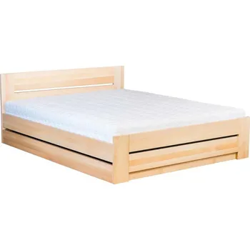 Postel LK198-160 BOX dřevěná postel masiv buk Drewmax (Kvalitní nábytek z bukového masivu)