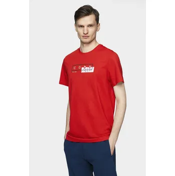 Pánské tričko 4F H4L21-TSM021 RED Pánské tričko US M