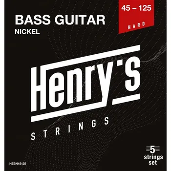 Struna pro kytaru a smyčcový nástroj Henry`s HEBN45125 Bass Nickel - 045“ - 125”