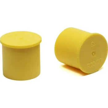 Příslušenství pro plot Krytka s přírubou, vnitřní ø27 mm, výška 20 mm, LDPE, žlutá