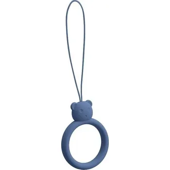 Šňůrka na mobil (silicone) Ring, barva tmavě modrá