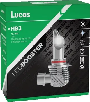 Autožárovka Lucas LED Booster HB3 12V/24V 15W 2 ks