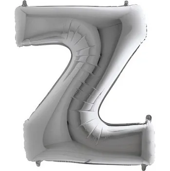 Balónek Grabo Fóliový balónek písmeno Z 102 cm - barevné varianty Barva: Stříbrná