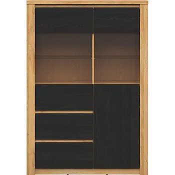 Knihovna Brwcz WALTON REG2W2S dub velký/dub černý***