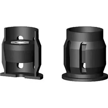 Expanzní spojka trubek, s rovnou hlavou, Ø15x1mm, M6, černá