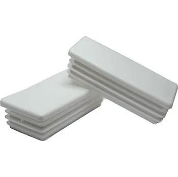 Příslušenství pro plot Zátka jeklu obdélníková 30x50x1-3mm, bílá -- Doprodej