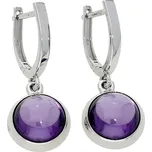 Goldstore Náušnice v bílém zlatě ametyst Váha: 4.98 g