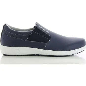 Pánská zdravotní obuv OXYPAS Pánská kožená pracovní obuv ROY - Tmavě modrá Velikost: 41