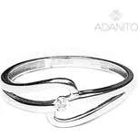 Zlatý prsten z bílého zlata se zirkonem