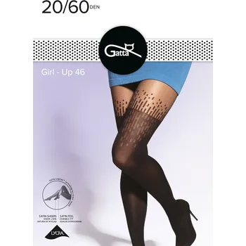Dámské punčochy Gatta punčocháče Girl-UP 46 20/60DEN - černá, M