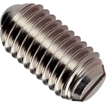 Šroub Pojistná tlačítka BN 13370 s kuličkou a drážkou M5 BN 13370 A2