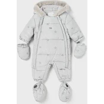 Kojenecká kombinéza zimní kombinézy kojenecké šedé s hvězdičkami Mayoral 2624-61 velikost 74