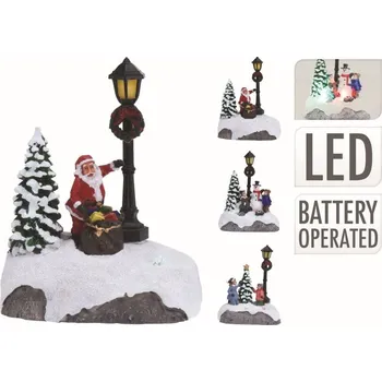Vánoční světelná dekorace Dekorace vánoční Santa LED svítící mix druhů