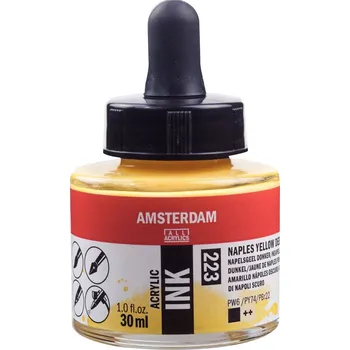Akrylový inkoust Amsterdam - 223 Naples Yellow Deep Objem: 30 ml