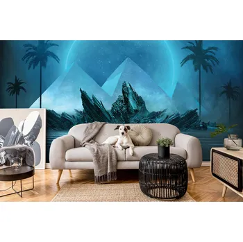 Fototapeta Malvis ® Tapeta Měsíční pyramidy Vel. (šířka x výška): 144 x 105 cm