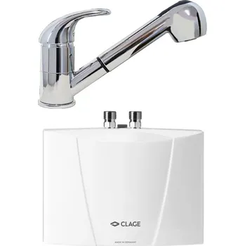 Bojler CLAGE M 7 EKA elektrický průtokový ohřívač vody pod dřez s baterií, 1500-17226