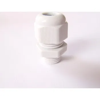 Vývodka plastová PG 7, 3,5-6,0 mm, s maticí, PA, šedá