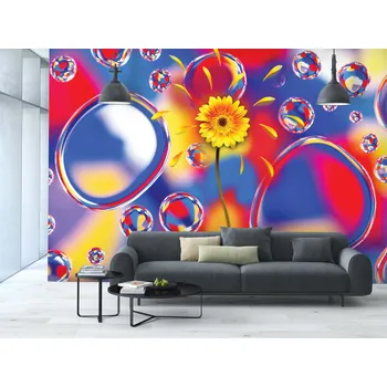 Tapeta Malvis ® Tapeta Prizmatická gerbera Vel. (šířka x výška): 144 x 105 cm