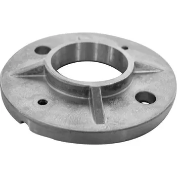 Zábradlí Hahn Steel Montážní patka pro sloupek O33,7 mm, surová, AISI 304 - natural