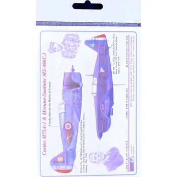 Plastikový model AML 1/72 Decals Curtiss H75A-1 & MS-406C.1