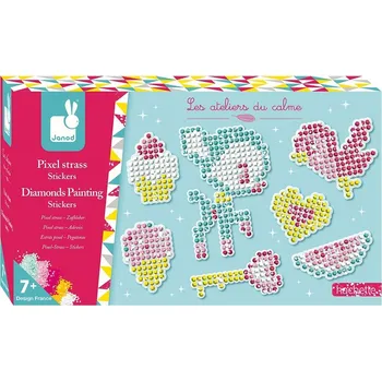 kreativní sada Janod Atelier Sada Midi Pixel obrázky s krystalky DOPRODEJ J07884