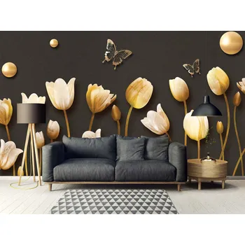 Fototapeta Malvis ® Tapeta Tulipány 3D Vel. (šířka x výška): 216 x 140 cm