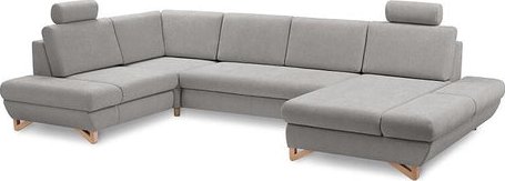 DOMO. Collection Sugar Divano A U Enorme 333 Cm – Imbottito E Sfoderabile, Colore Antracite