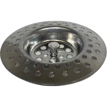 sítko a zátka do dřezu Kovové sítko - lapač nečistot univerzální průměr 70mm nerezové