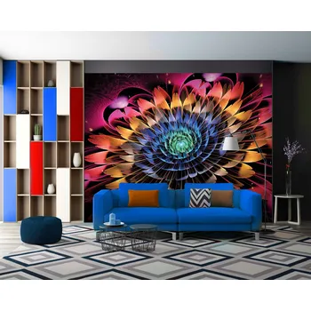 Malvis ® Tapeta Abstraktní květina Vel. (šířka x výška): 288 x 200 cm