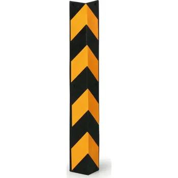 Podlahová lišta Ochrana rohů na zeď oranžová/černá 100 mm