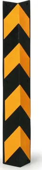 Stavební profil Ochrana rohů na zeď oranžová/černá 100 mm