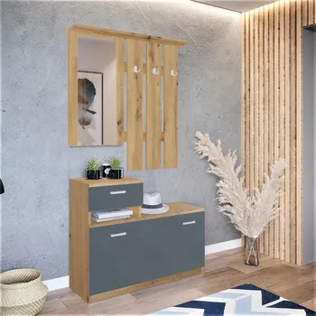 Předsíňová stěna Šatník Vegas Artisan/Grafit