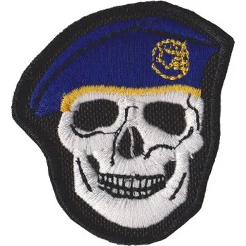 Nášivka NAVYS Nášivka lebka - tmavě modrý baret D-36