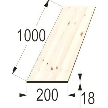 Příslušenství pro zahradní stavbu Spárovka SM 18x200 x 1000 průběžná A/B