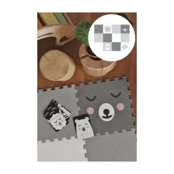 Pěnový dětský koberec - jednorožec, méďa, beránek a lama 0265