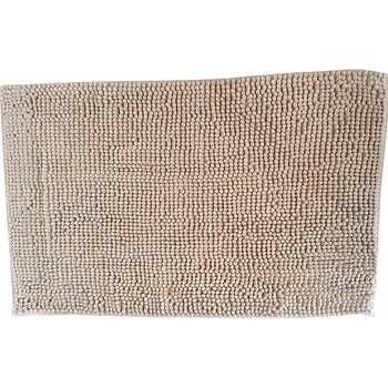 Protiskluzová podložka DuraHome Koupelnová předložka Chenill, 50 × 80cm, béžová