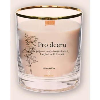 Svíčka Svíčka s věnováním pro dceru Krémová