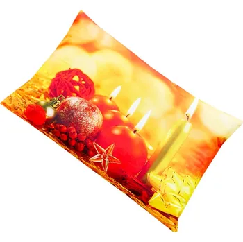 Povlečení Numberoplus Vánoční povlak na polštář - Svíčky a ozdoby