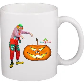 Hrnek malý bílý s potiskem Brdíkův hrníček Halloween