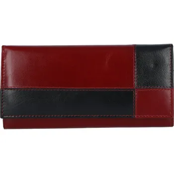 Dámská kožená peněženka červeno černá - Tomas Farbe červená