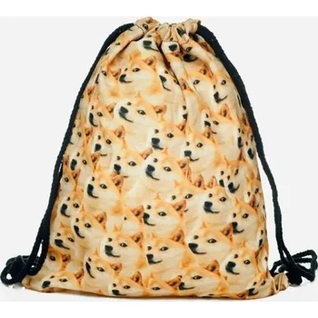 Školní sáček Plátěný vak s 3D potiskem Hafani Who cares BLX-06