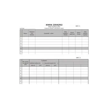 Tiskopis Asopol 010400 Evidence přijatých plnění - závazků s DPH