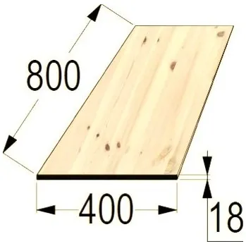 Příslušenství pro zahradní stavbu Spárovka BO 18x400 x 800 průběžná A/B