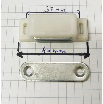 Nábytkové kování Magnetická sklapka bílá | Železářství Nábytkové kování,nábytkové panty Kuchyně/Skříně