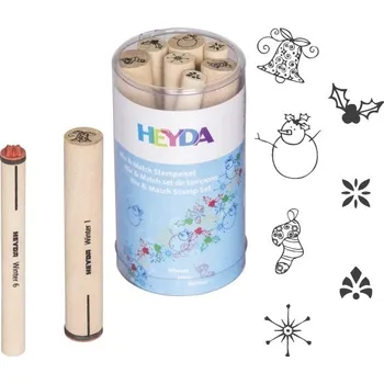 Razítka dřevěná se zimními motivy