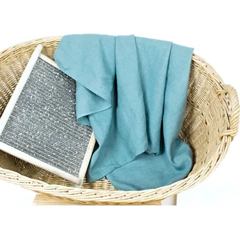 Ručník Snový svět Lněný ručník - petrolejový Rozměr: 75 x 145 cm